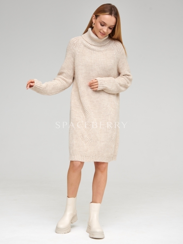 Женский вязаный свитер оверсайз, джемпер